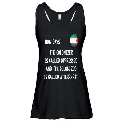 Free Palestine Support Middle East Peace Ladies Essential Flowy Tank