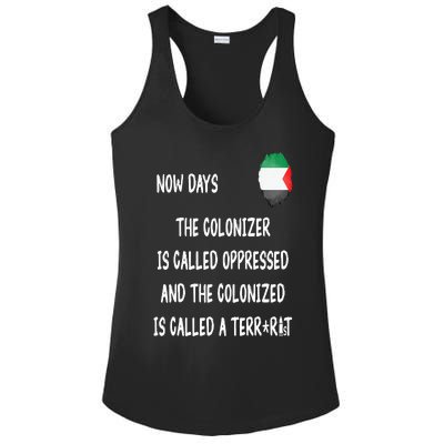 Free Palestine Support Middle East Peace Ladies PosiCharge Competitor Racerback Tank