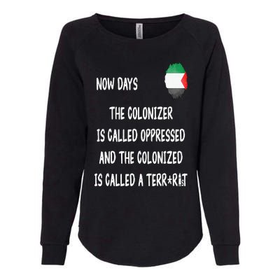 Free Palestine Support Middle East Peace Womens California Wash Sweatshirt