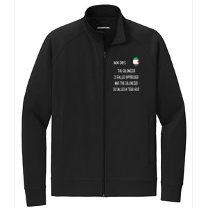 Free Palestine Support Middle East Peace Stretch Full-Zip Cadet Jacket