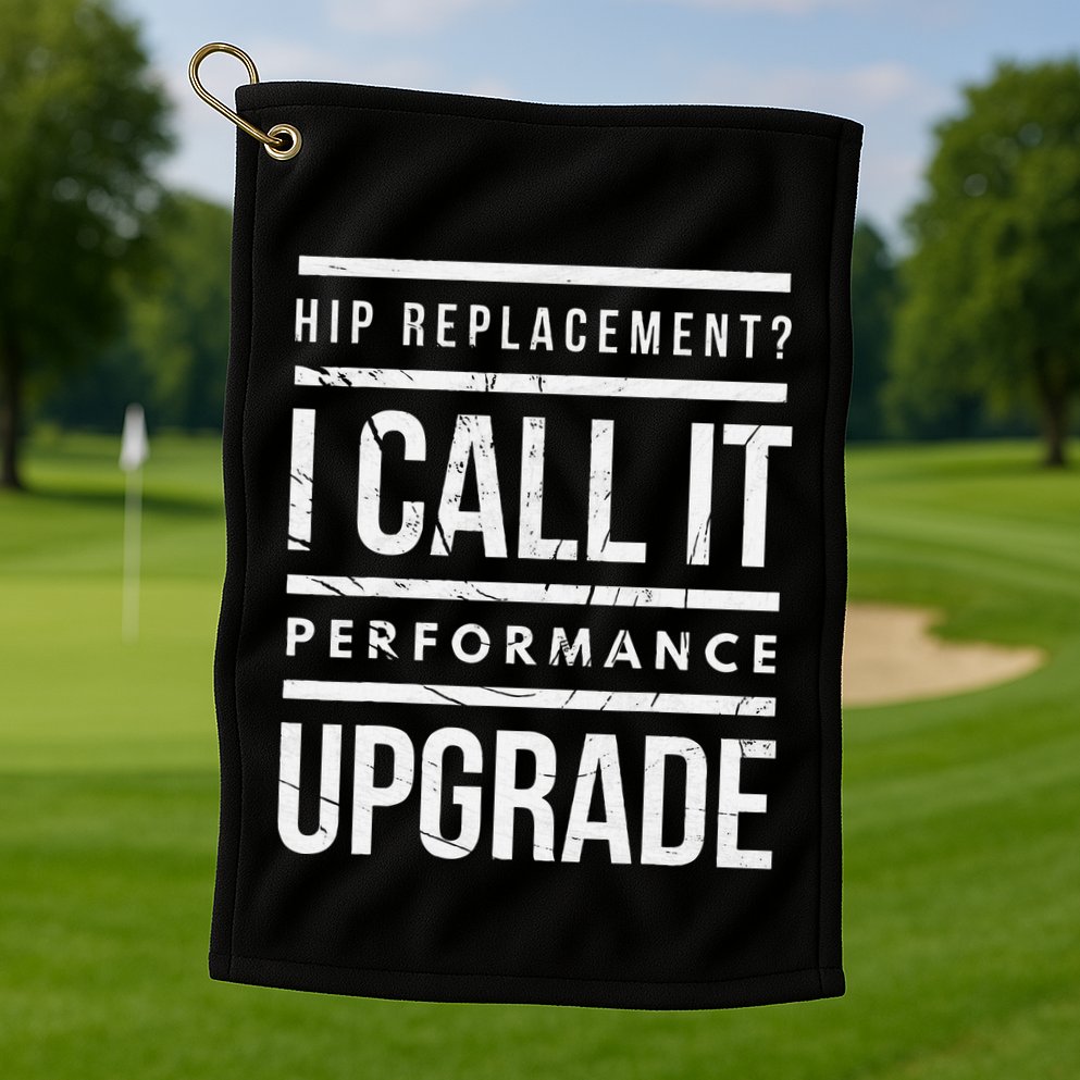 Funny Post Surgery Gag Gifts Get Well Soon Hip Replacement Golf Towel
