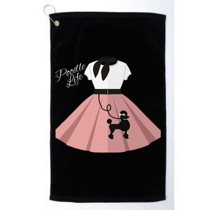 Funny Poodle Skirt Costume Halloween Party Outfit Top Platinum Collection Golf Towel