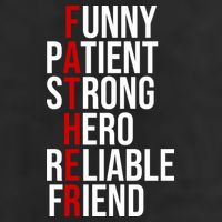 Father Patient Strong Hero Definition Dad Gift 7 Panel Mesh Trucker Snapback Hat