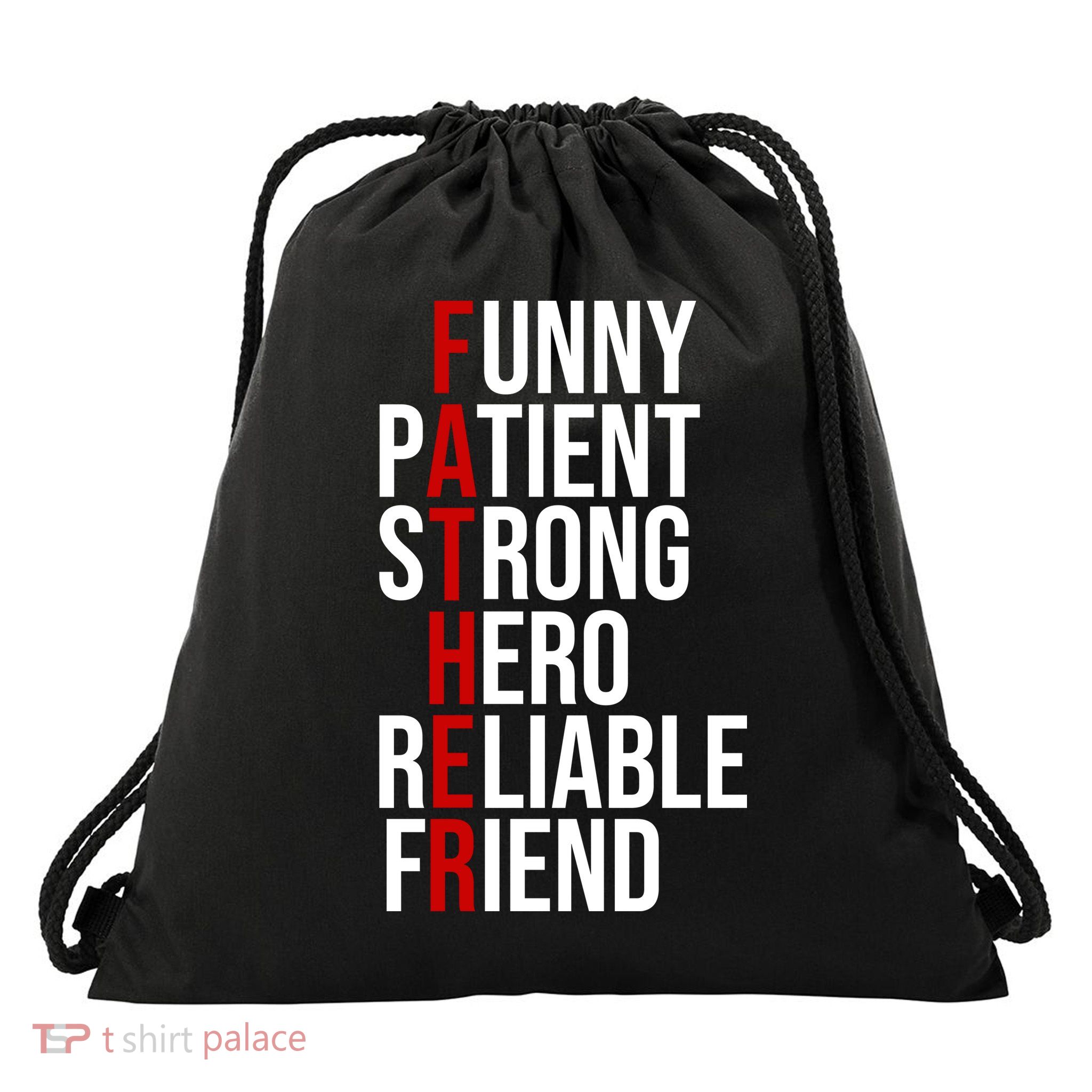 Father Patient Strong Hero Definition Dad Gift Drawstring Bag