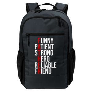 Father Patient Strong Hero Definition Dad Gift Daily Commute Backpack