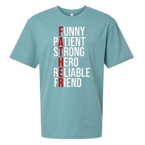 Father Patient Strong Hero Definition Dad Gift Sueded Cloud Jersey T-Shirt