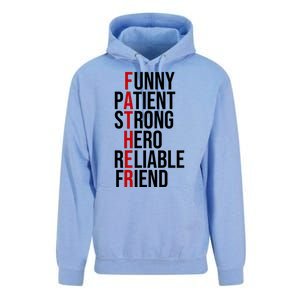 Father Patient Strong Hero Definition Dad Gift Unisex Surf Hoodie