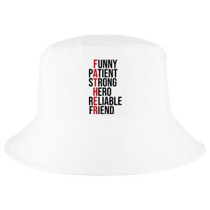 Father Patient Strong Hero Definition Dad Gift Cool Comfort Performance Bucket Hat