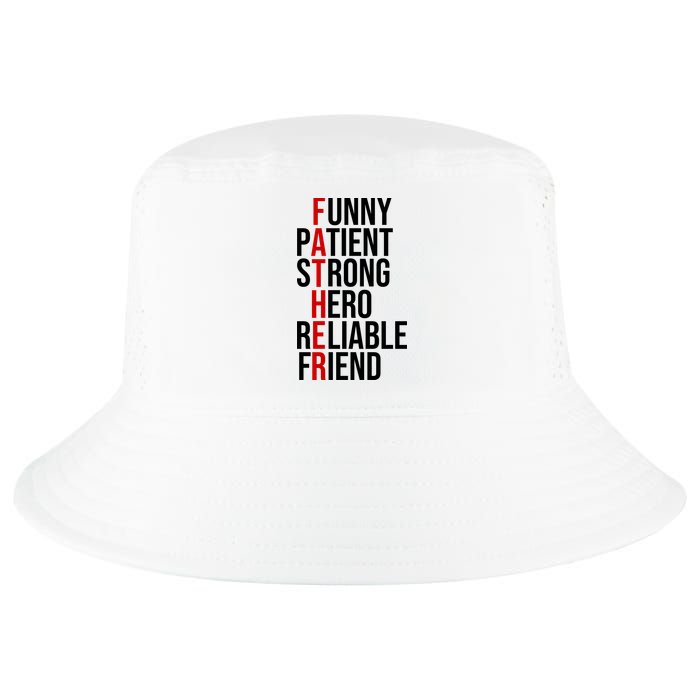 Father Patient Strong Hero Definition Dad Gift Cool Comfort Performance Bucket Hat