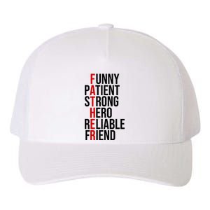 Father Patient Strong Hero Definition Dad Gift Yupoong Adult 5-Panel Trucker Hat