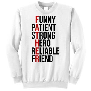 Father Patient Strong Hero Definition Dad Gift Sweatshirt