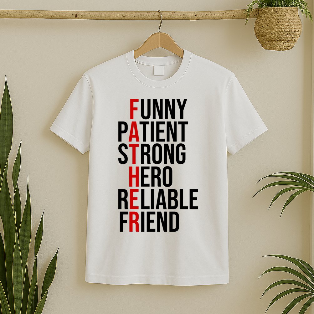 Father Patient Strong Hero Definition Dad Gift T-Shirt