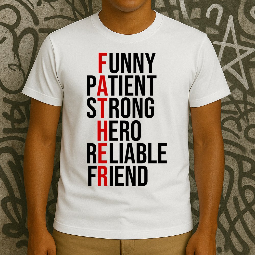 Father Patient Strong Hero Definition Dad Gift T-Shirt