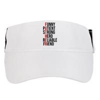 Father Patient Strong Hero Definition Dad Gift Adult Drive Performance Visor