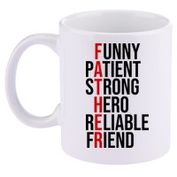 Father Patient Strong Hero Definition Dad Gift 11oz C Handle Ceramic Mug