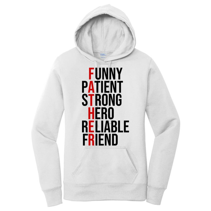 Father Patient Strong Hero Definition Dad Gift Women's Pullover Hoodie