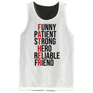 Father Patient Strong Hero Definition Dad Gift Mesh Reversible Basketball Jersey Tank