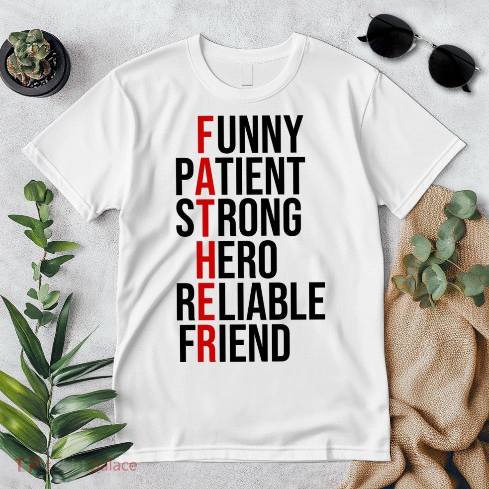 Father Patient Strong Hero Definition Dad Gift Premium T-Shirt
