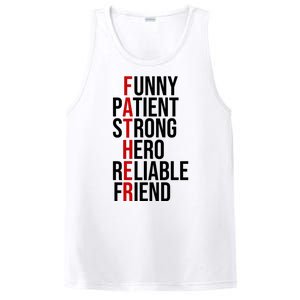 Father Patient Strong Hero Definition Dad Gift PosiCharge Competitor Tank