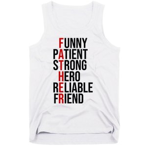 Father Patient Strong Hero Definition Dad Gift Tank Top