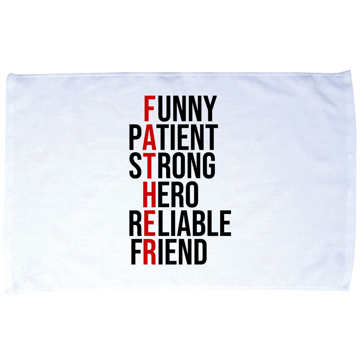 Father Patient Strong Hero Definition Dad Gift Microfiber Hand Towel