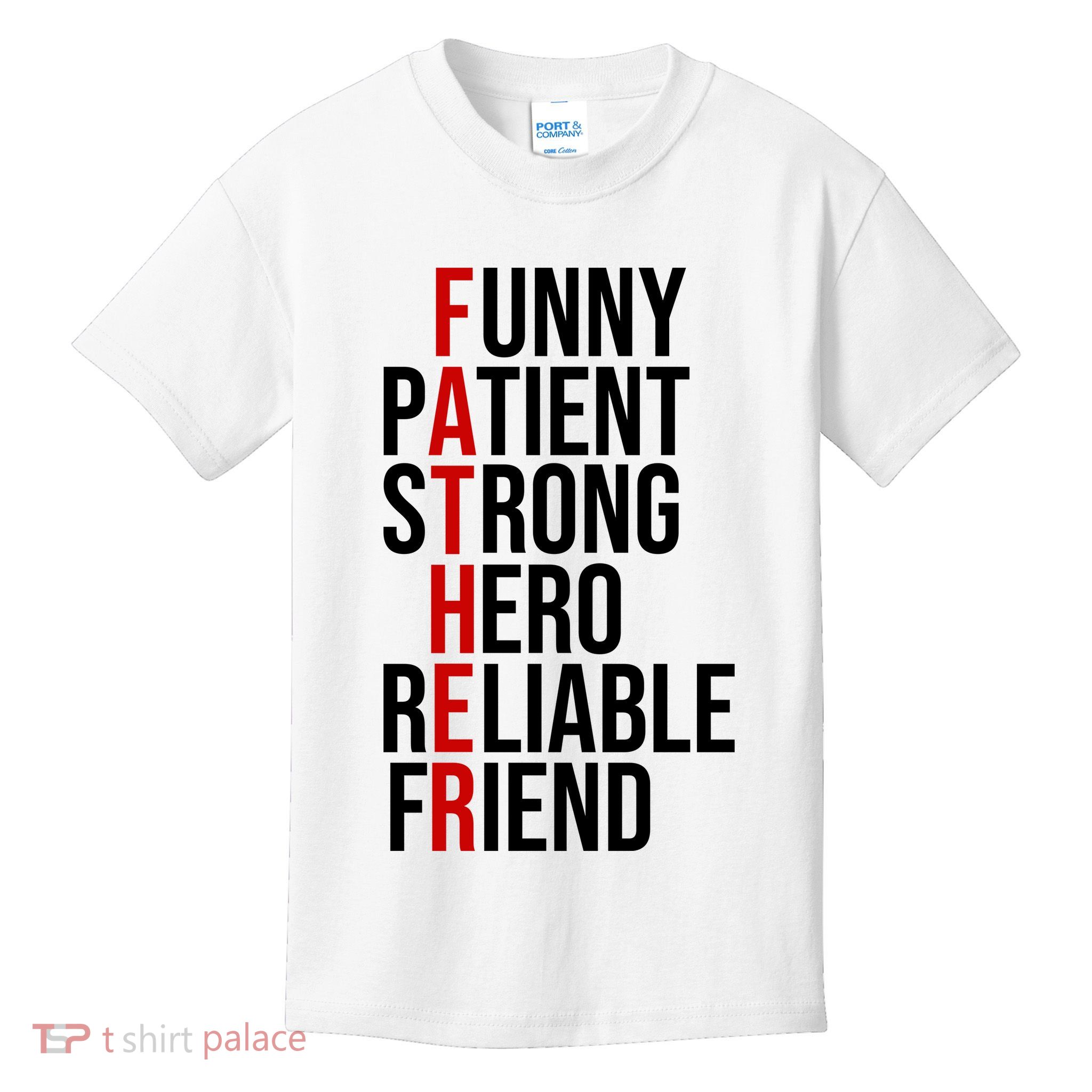 Father Patient Strong Hero Definition Dad Gift Kids T-Shirt