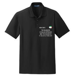 Free Palestine Support Middle East Peace Dry Zone Grid Polo