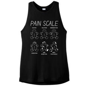 Funny Pain Scale Gingerbread Rn Trauma Nurse Merry Christmas Ladies PosiCharge Tri-Blend Wicking Tank