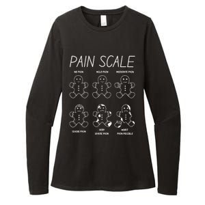 Funny Pain Scale Gingerbread Rn Trauma Nurse Merry Christmas Womens CVC Long Sleeve Shirt