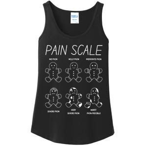 Funny Pain Scale Gingerbread Rn Trauma Nurse Merry Christmas Ladies Essential Tank