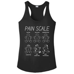 Funny Pain Scale Gingerbread Rn Trauma Nurse Merry Christmas Ladies PosiCharge Competitor Racerback Tank