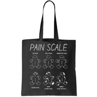 Funny Pain Scale Gingerbread Rn Trauma Nurse Merry Christmas Tote Bag