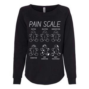 Funny Pain Scale Gingerbread Rn Trauma Nurse Merry Christmas Womens California Wash Sweatshirt