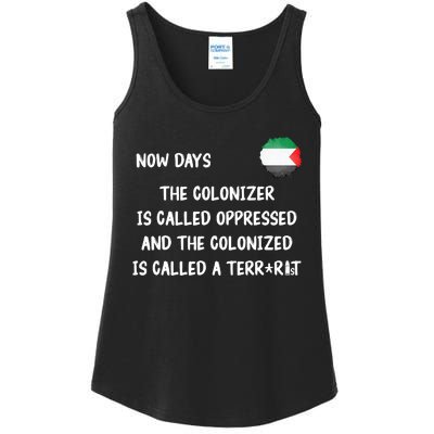 Free Palestine: Support Middle East Peace Ladies Essential Tank