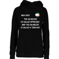 Free Palestine: Support Middle East Peace Womens Funnel Neck Pullover Hood