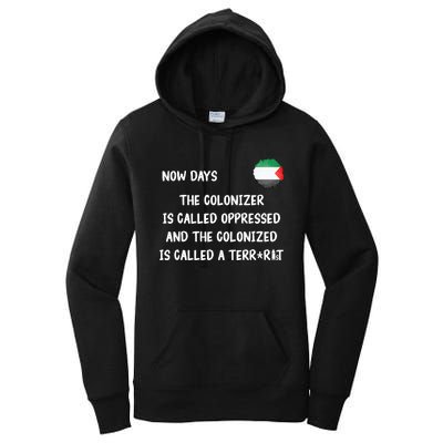 Free Palestine: Support Middle East Peace Women's Pullover Hoodie