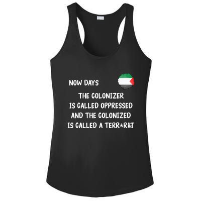 Free Palestine: Support Middle East Peace Ladies PosiCharge Competitor Racerback Tank