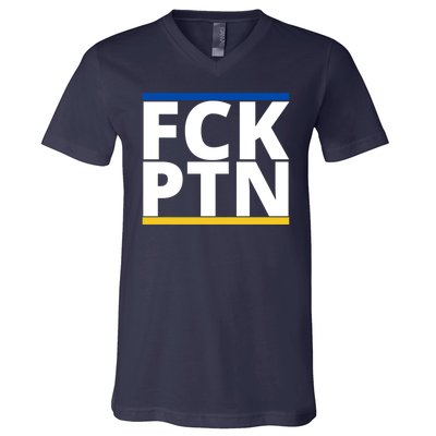 Fck PTN Support Ukraine V-Neck T-Shirt