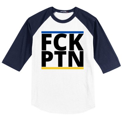 Fck PTN Support Ukraine Baseball Sleeve Shirt