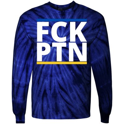 Fck PTN Support Ukraine Tie-Dye Long Sleeve Shirt