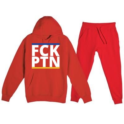 Fck PTN Support Ukraine Premium Hooded Sweatsuit Set