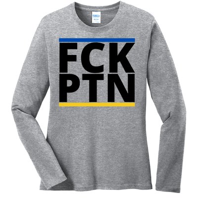 Fck PTN Support Ukraine Ladies Long Sleeve Shirt