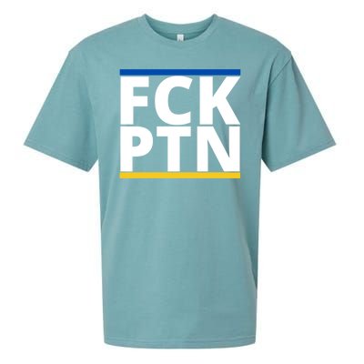 Fck PTN Support Ukraine Sueded Cloud Jersey T-Shirt