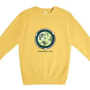 Fun Pickleball Shirt, Eat Sleep Pickleball, Pickleball For Life Premium Crewneck Sweatshirt