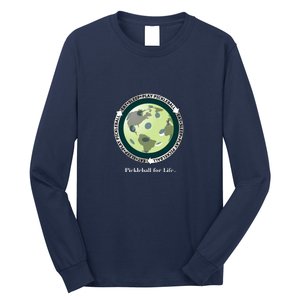 Fun Pickleball Shirt, Eat Sleep Pickleball, Pickleball For Life Long Sleeve Shirt