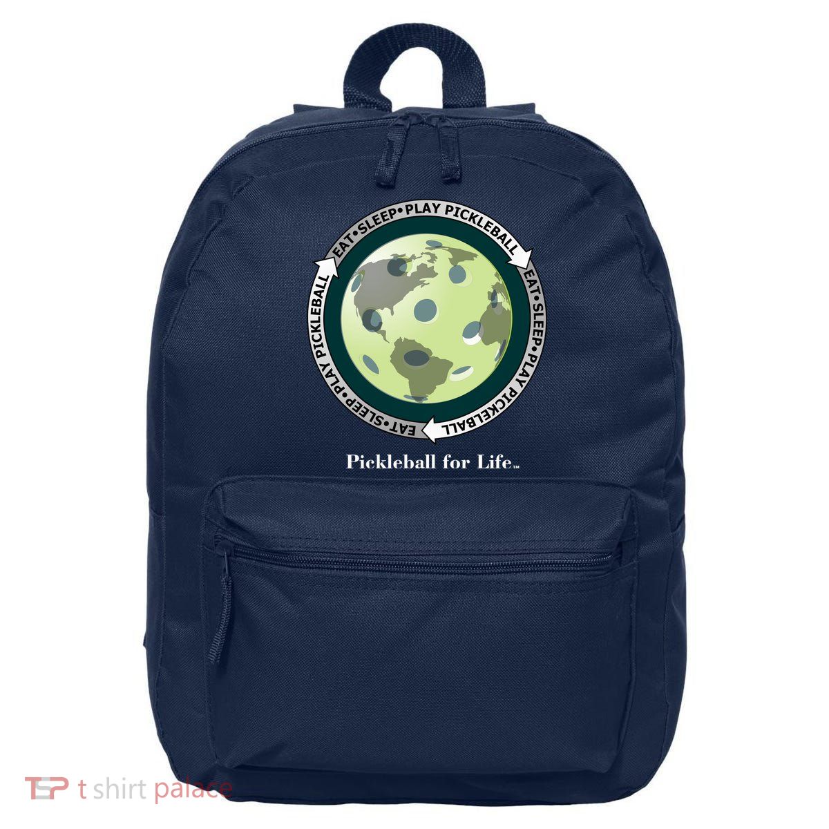 Fun Pickleball Shirt, Eat Sleep Pickleball, Pickleball For Life 16 in Basic Backpack