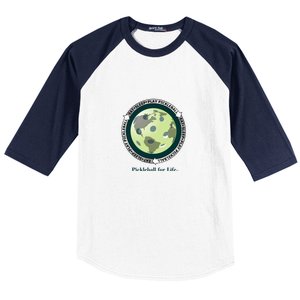 Fun Pickleball Shirt, Eat Sleep Pickleball, Pickleball For Life Baseball Sleeve Shirt