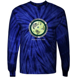 Fun Pickleball Shirt, Eat Sleep Pickleball, Pickleball For Life Tie-Dye Long Sleeve Shirt