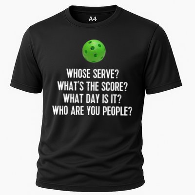 Funny Pickleball Shirt Whose Serve League Pickleball Team TShirt Performance Shirt
