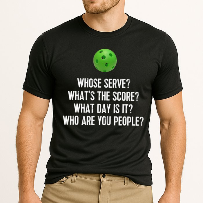 Funny Pickleball Shirt Whose Serve League Pickleball Team TShirt Cooling Performance Crew T-Shirt